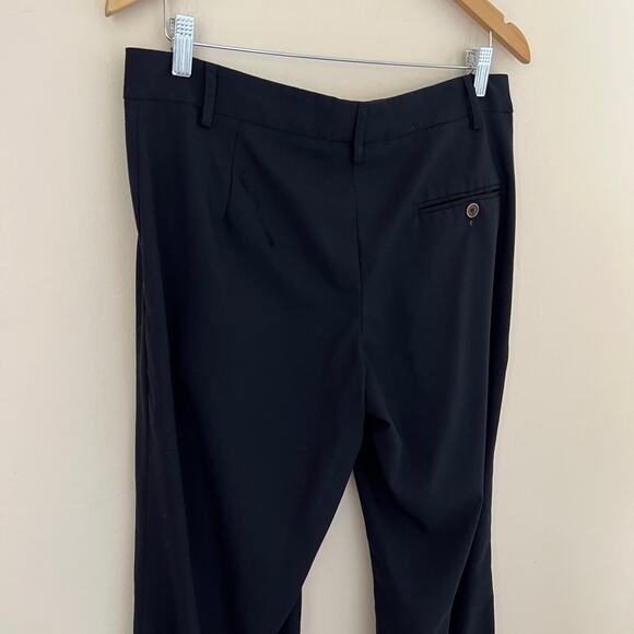 Gunex Women's Flare Leg Navy Blue Trousers Dress Pants Made in Italy Size 10 US - Picture 4 of 8